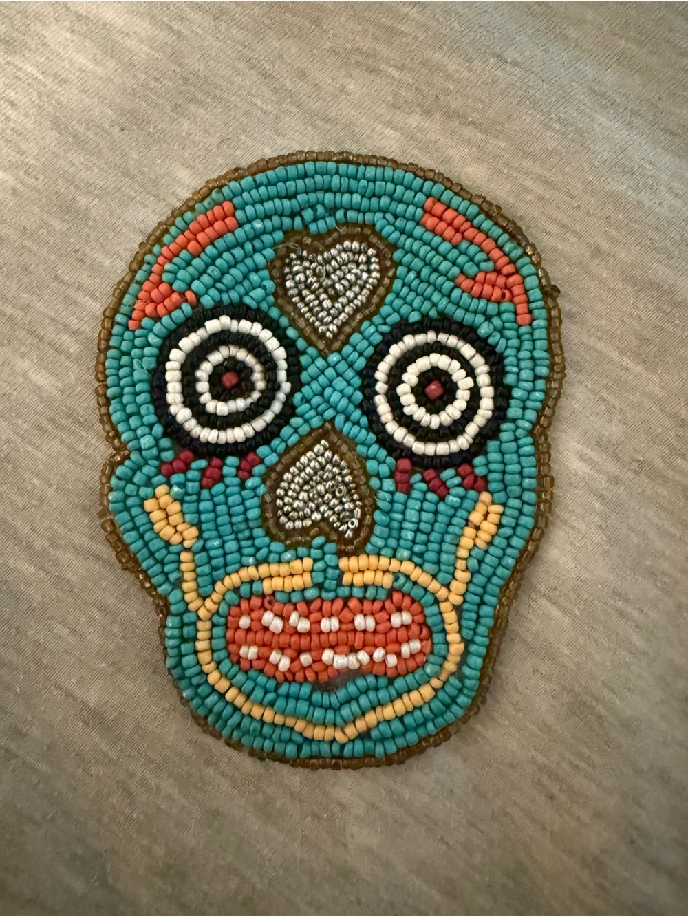 Beaded skull patch - Picture 8 of 8